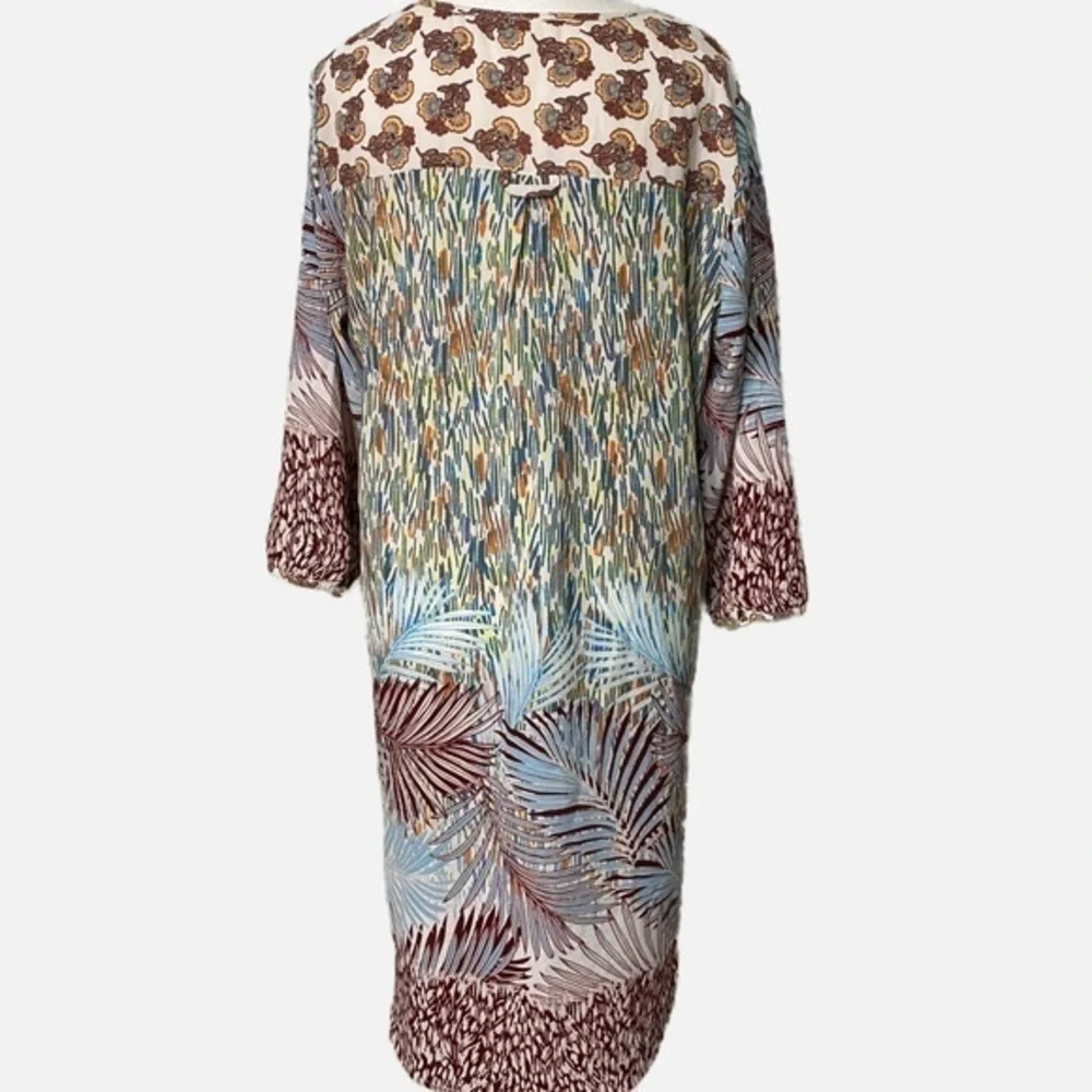 Anthropologie Fig & Flower Multi Print High Low‎ Tunic - Picture 3 of 8